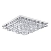 Plafon Cuadrado Piazza Pietra Cristal Lámpara led G9 220V 8x4W